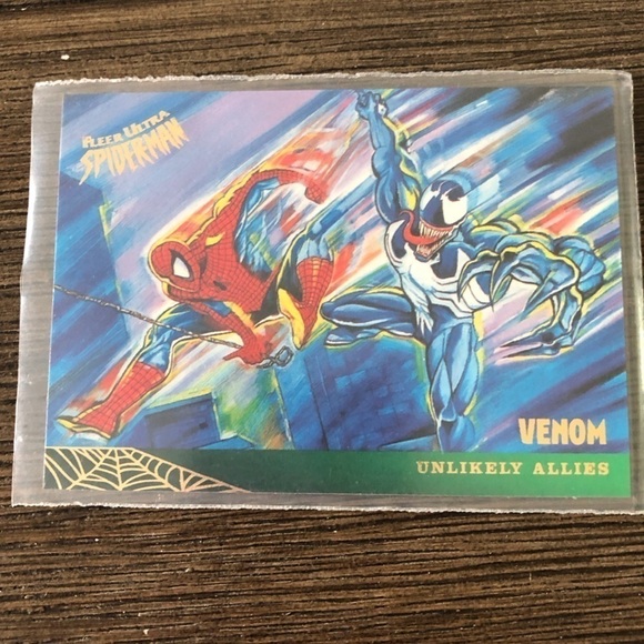 ’95 Marvel Fleer Ultra Spider-Man trading card: Unlikely Allies: Venom #134 - Picture 1 of 2
